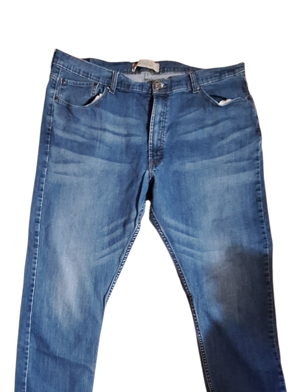 Wrangler Men’s Slim Straight Jeans Blue Denim – Size 42 x 30